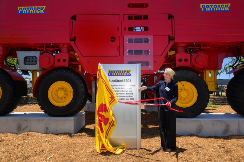 The agreement was announced during the 20-year anniversary celebration of automated straddle operations at Patrick’s Brisbane AutoStrad Terminal.
