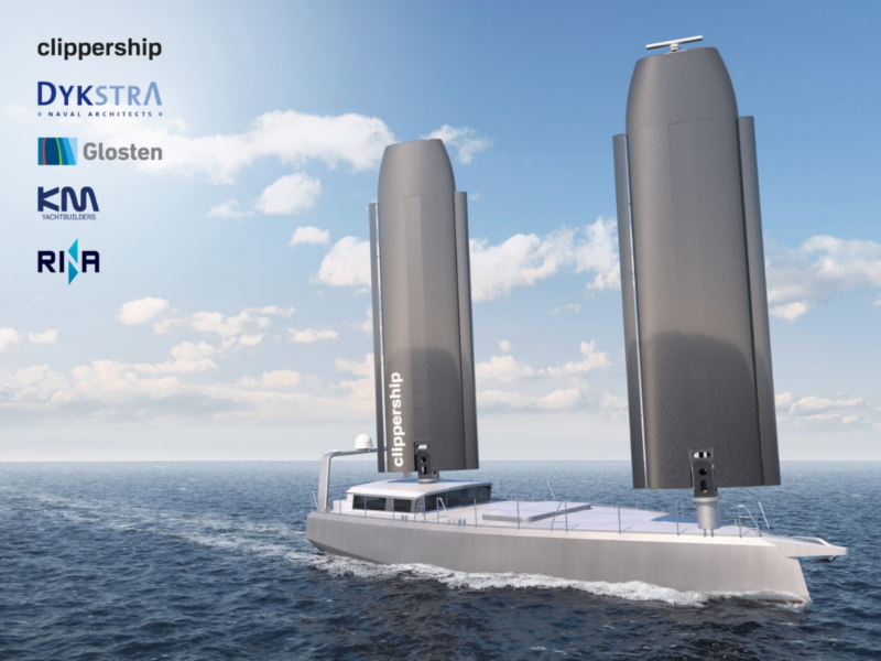 A design render of Clippership's new vessel