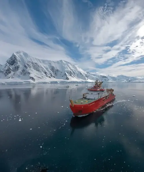 Boat in Antartica