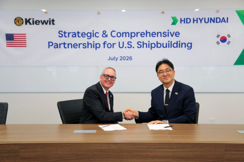 Both parties will come together to advance US shipbuilding efforts