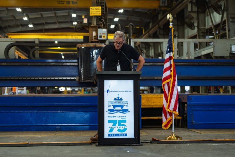 Construction has now begun on the new hybrid-electric ferries