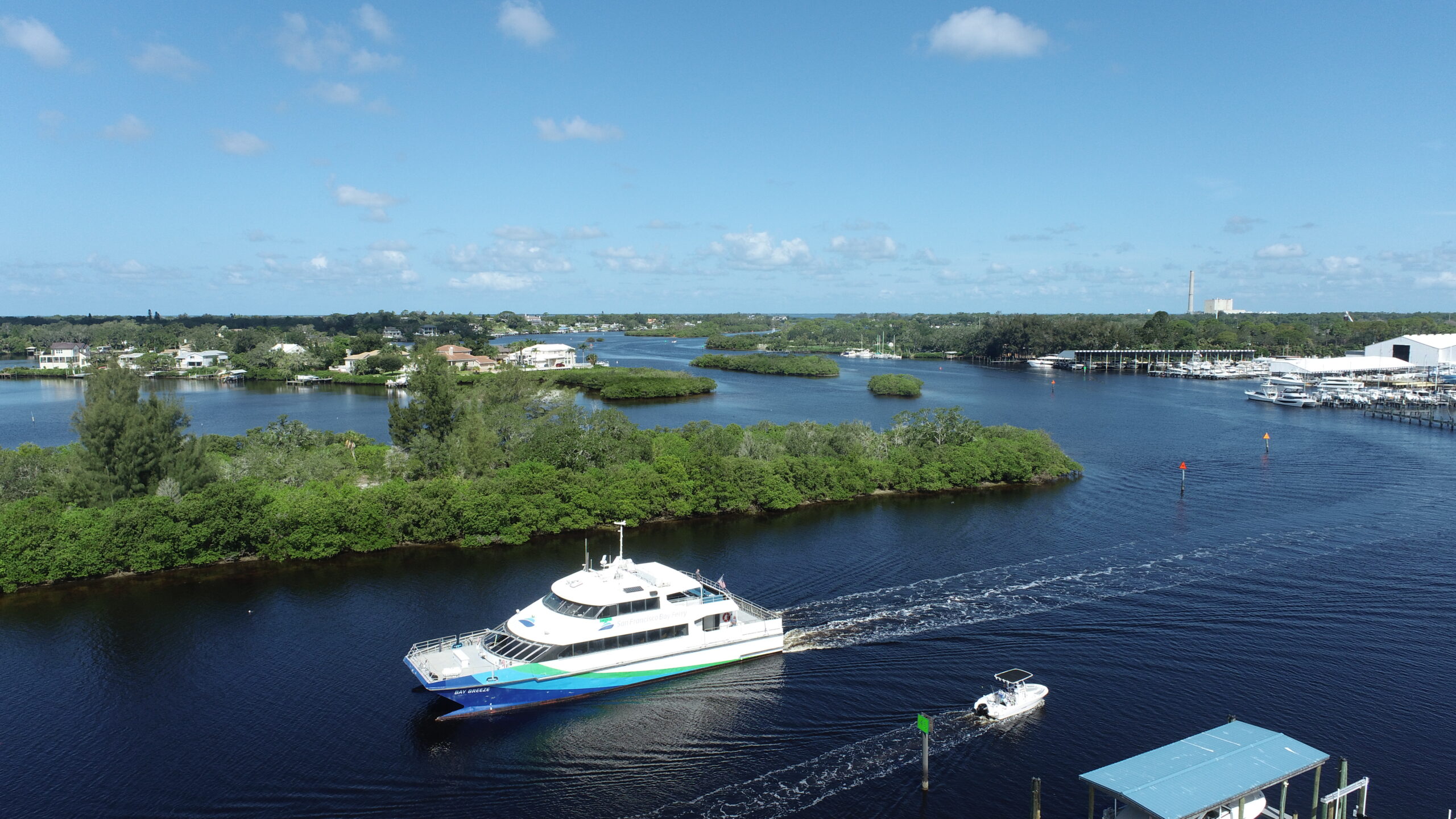 The Bay Breeze arrived in Tarpon Springs Monday