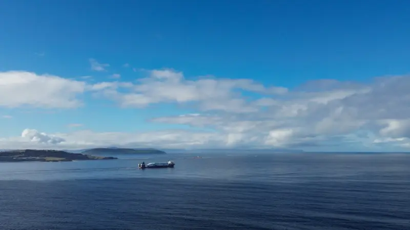 The ship stands as the world's largest battery-electric vessel