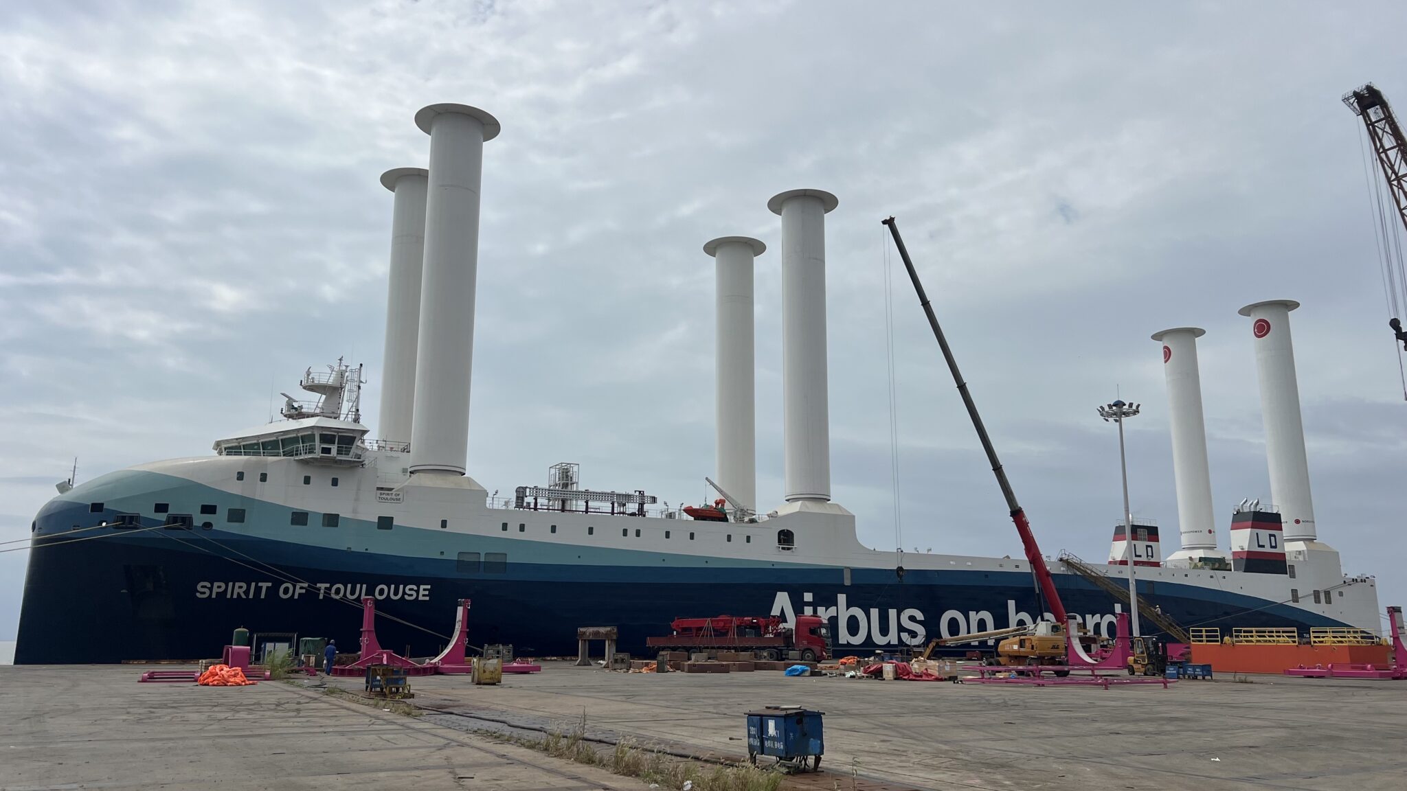 World’s largest RoRo vessel fitted with Norsepower Rotor Sails